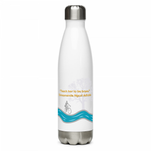 Teach Her to Be Brave Stainless steel water bottle
