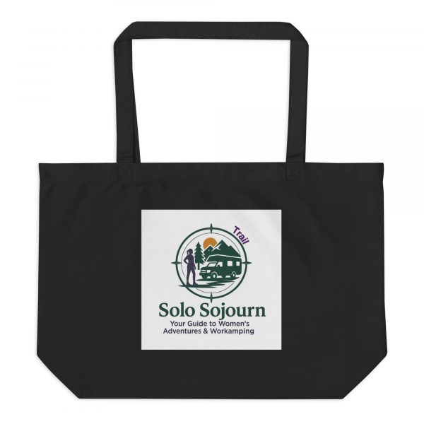Ravenna Road and Solo Sojourn Trail Large organic tote bag - Image 2