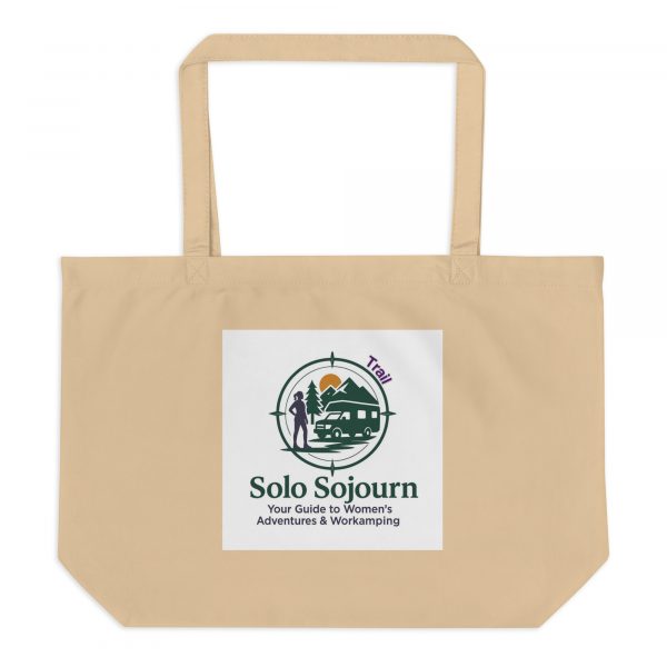 Ravenna Road and Solo Sojourn Trail Large organic tote bag - Image 4