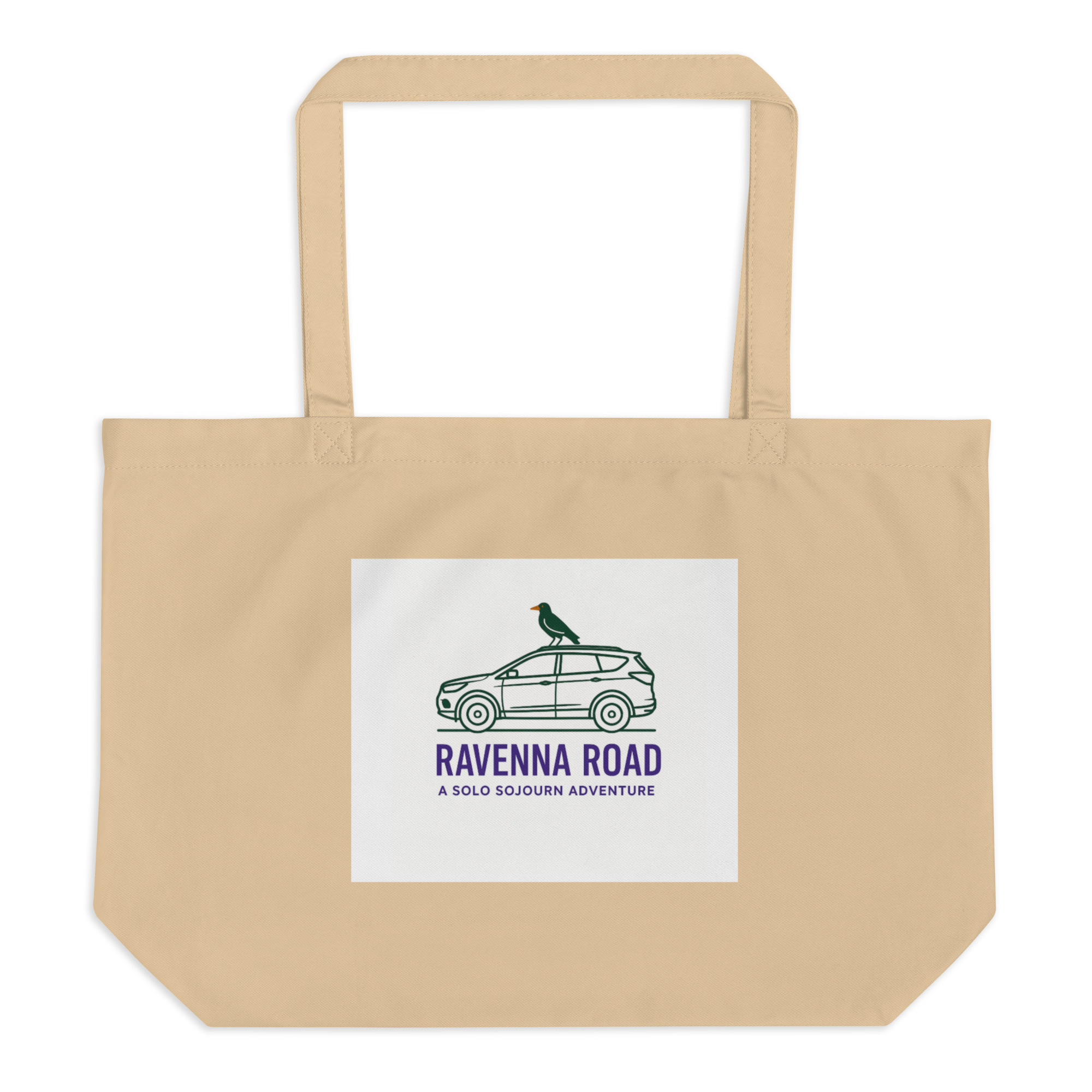 Ravenna Road and Solo Sojourn Trail Large organic tote bag - Image 3