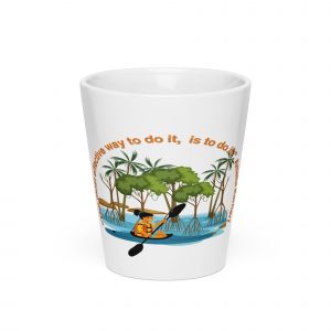 The Most Effective Way to Do It Is to Do It White Latte mug