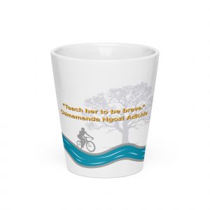 Teach Her to Be Brave White Latte mug