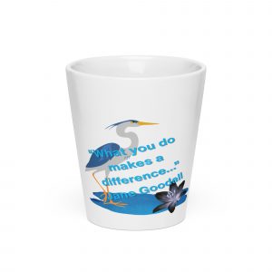 What You Do Makes A Difference White Latte mug