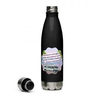 The Future Belongs To Those Who believe in their Dreams Stainless steel water bottle